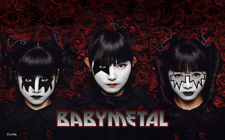 Babymetal, Japoński, Su-METAL, Yui-METAL, Moa-METAL, różowy, Tapety HD