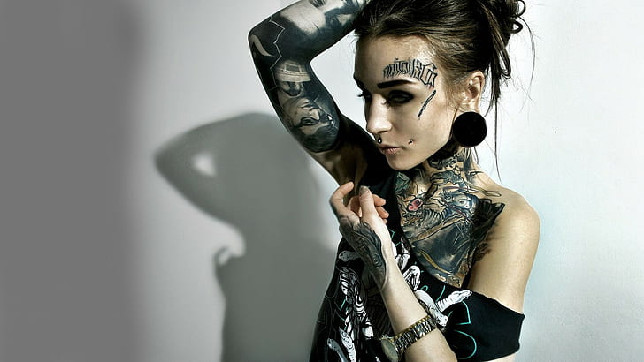 femmes tatouage monami gel, Fond d'écran HD