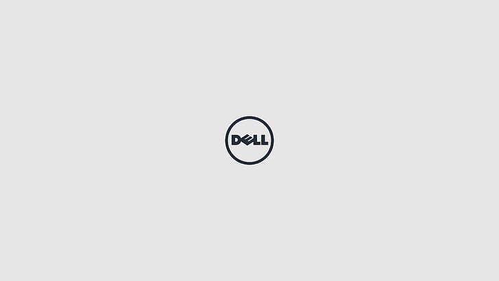 brands, Dell, logo, minimalism, HD wallpaper