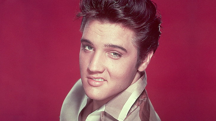 Elvis Presley, elvis presley, smile, face, haircut, eyes, HD wallpaper