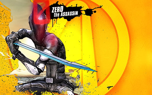 Zero the Assassin digitales Hintergrundbild, Borderlands 2, FPS, RPG, Unreal Engine 3, Getriebesoftware, 2K-Spiele, HD-Hintergrundbild HD wallpaper