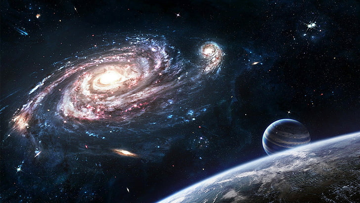 Galaxie, Whirlpool, HD-Hintergrundbild