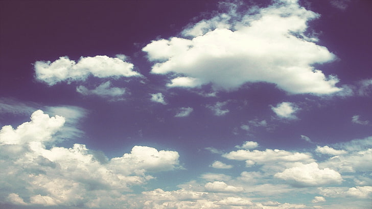 積雲の雲、風景、自然、空、雲、空、 HDデスクトップの壁紙