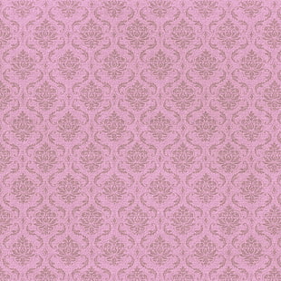 różowa i beżowa sztuka kwiatowa, tło, wzór, tapeta, ornament, vintage, tekstura, papier, Tapety HD HD wallpaper