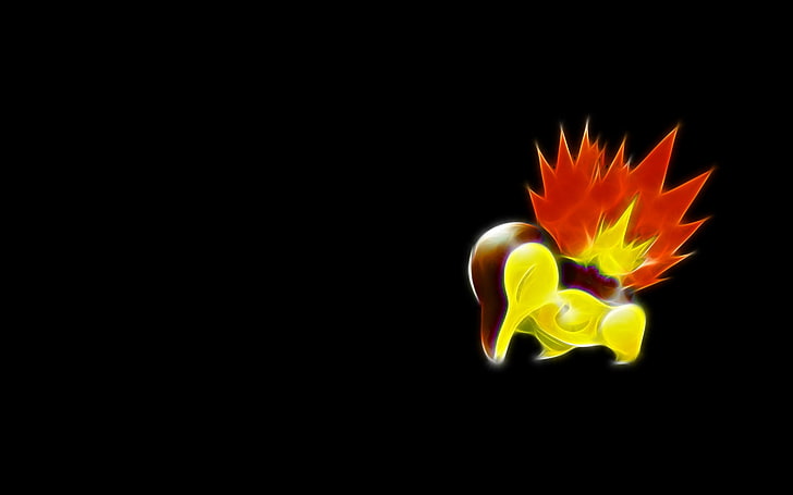 покемон прост фон cyndaquil черен фон 1920x1200 аниме Pokemon HD Art, покемон, прост фон, HD тапет