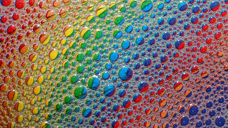 psychedelic, trippy, gelembung, penuh warna, Wallpaper HD