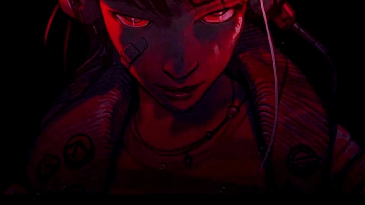RUINER, sie, Cyberpunk, dunkel, rot, schwarz, HD-Hintergrundbild
