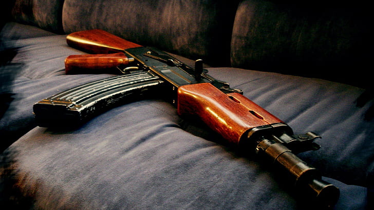 weapon gun dope black aks 74u, HD wallpaper
