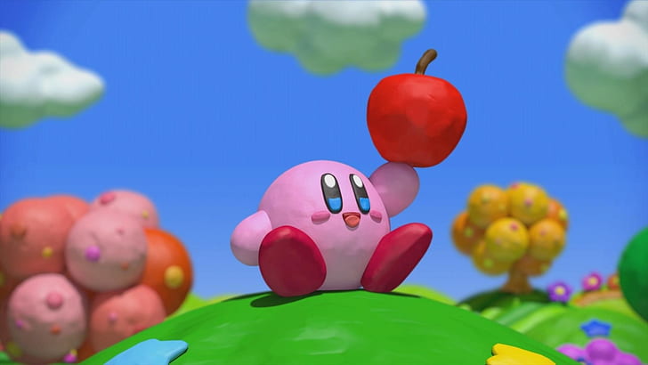 Kirby dan kutukan pelangi, Wallpaper HD