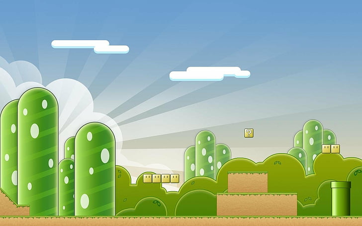 Mario, Super Mario World, Landschaft, HD-Hintergrundbild