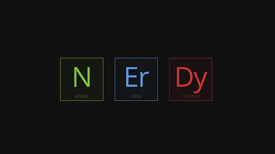 N Er Dy letter blocks, science, nerds, simple background, minimalism, HD wallpaper HD wallpaper
