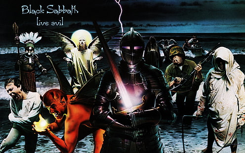 Группа (Музыка), Black Sabbath, Обложка альбома, Хард-рок, Хеви-метал, HD обои HD wallpaper