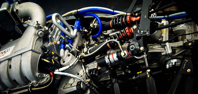 車のエンジン、エンジン、機械、レース、 HDデスクトップの壁紙 HD wallpaper