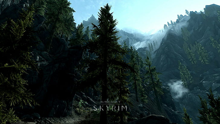 Skyrim Elder Scrolls HD, тапет skyrim, видео игри, skyrim, по-възрастен, свитъци, HD тапет