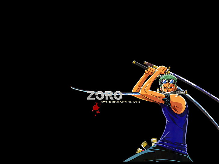 One Piece, Roronoa Zoro, sword, katana, anime boys, anime, HD wallpaper