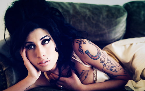 Amy Winehouse, kobieta, artystka, brytyjska, dziewczyna, piosenkarka, Tapety HD HD wallpaper
