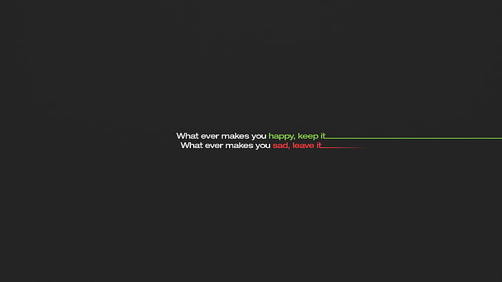 felice, citazione, tristezza, turbato, triste, minimalismo, testo, verde, Sfondo HD
