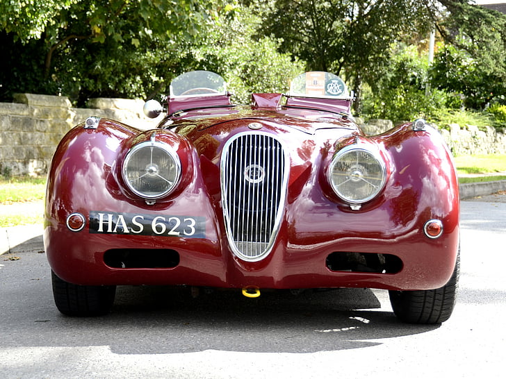 1950, stop, jaguar, lt2, wyścig, wyścigi, retro, roadster, supersamochód, xk120, Tapety HD