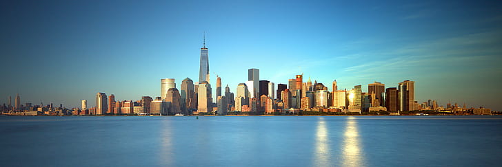 gündüz manzara fotoğrafı, manhattan, manhattan, Liberty State Park, NJ, altın saat, şehir, su gövdesi, gündüz, manzara, fotoğraf, NYC, Manhattan #Skyline, mimari, ESB, mavi # yaz, ufukşehir, gökdelen, kentsel manzarası, şehir manzarası, şehirler Bölgesi, ünlü yer, new york city, kentsel sahne, kule, modern, gökyüzü, bina dış, yerleşik yapı, usa, manhattan - new york city, ofisBina, gün batımı, HD masaüstü duvar kağıdı