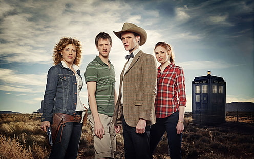 tardis matt smith karen gillan amy pond eleventh doctor doctor who river song alex kingston rory wil Nature Rivers HD Art , Doctor Who, Eleventh Doctor, Matt Smith, tardis, Karen Gillan, amy pond, HD wallpaper HD wallpaper