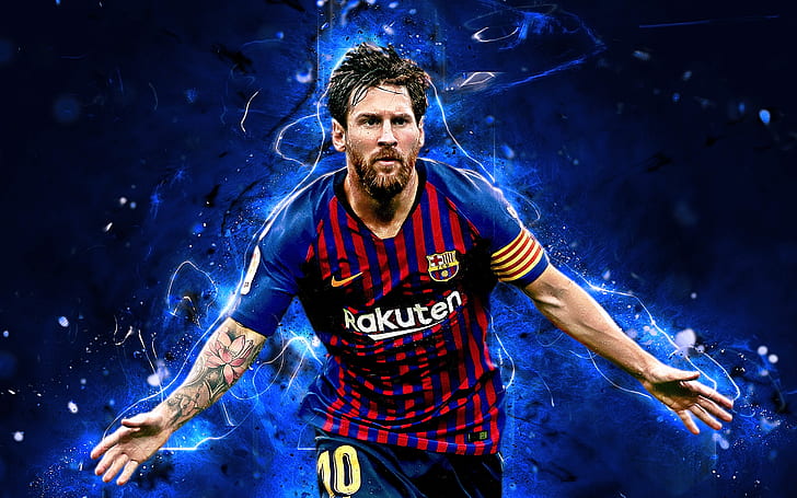 Piłka nożna, Lionel Messi, FC Barcelona, Tapety HD