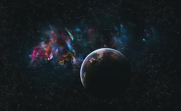 المجرة الكونية ، الفن الرقمي، خلفية HD