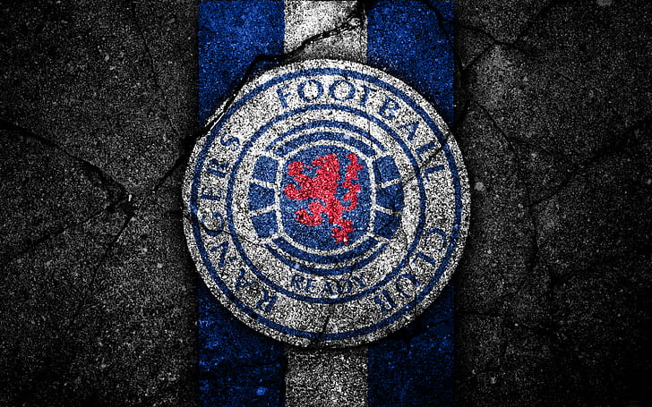 Football, Rangers F.C., emblème, logo, Fond d'écran HD