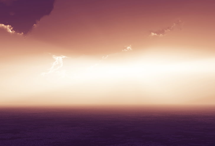Sonnenuntergang, 4 K, Horizont, Seelandschaft, Morgendämmerung, HD-Hintergrundbild