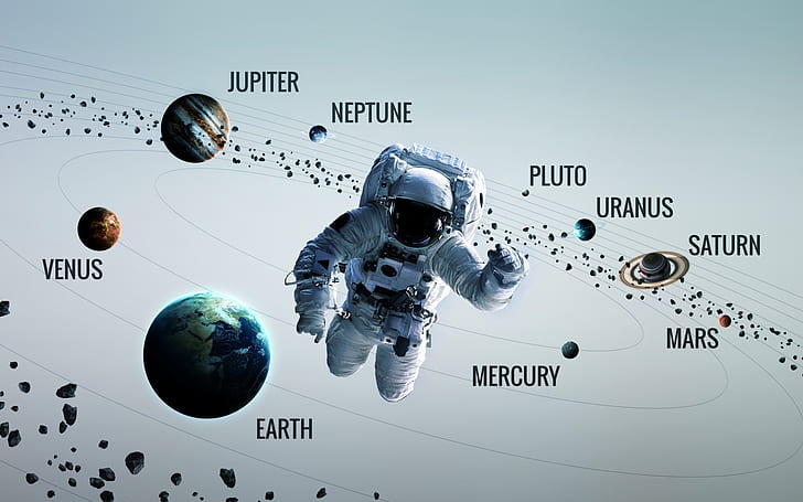 Satürn, Uzay, Dünya, Gezegen, Astronot, Mars, Jüpiter, Neptün, Merkür, Venüs, Gezegenler, Asteroitler, Uranyum, Sistem, Bilim, Uranüs, Bilim Kurgu, Kozmonot, Güneş Sistemi, Görsel Efektler, Asteroit, SCI-FI, VadimSadovski, yazan Vadim Sadovski, HD masaüstü duvar kağıdı