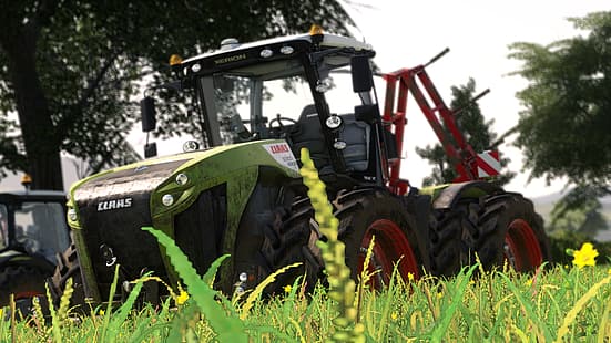 fs19, земеделие, ферма, трактори, реколта, природа, симулатор на земеделие, HD тапет HD wallpaper