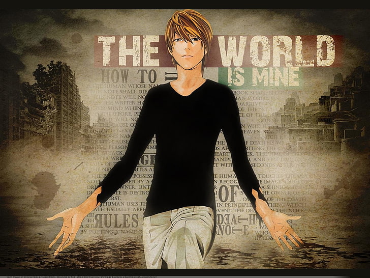 Male anime character illustration, Anime, Death Note, HD wallpaper |  Wallpaperbetter