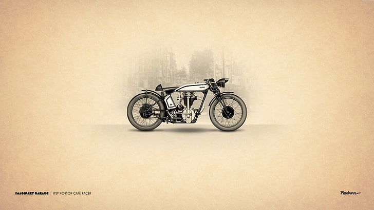 papel pintado de la motocicleta, motocicleta, vintage, Fondo de pantalla HD