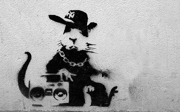 Banksy, råttor, HD tapet