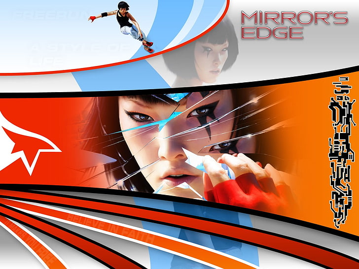 jogos de vídeo, espelho, Mirror's Edge, HD papel de parede