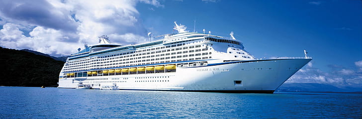 Royal Caribbean Oasis of the Seas, navio de cruzeiro branco, caribe, royal, oásis, mares, viagens e mundo, HD papel de parede