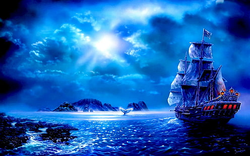 Pirate Ship Latest Hd Wallpapers Free Download For Mobile Phones Tablet and Pc 1920 × 1200, Fond d'écran HD HD wallpaper