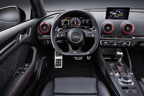Audi RS 3, 2018 audi rs3 sedán, coche, Fondo de pantalla HD HD wallpaper
