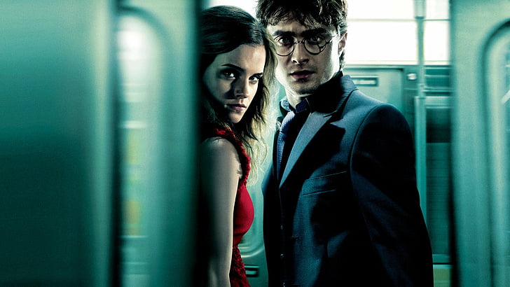 Harry Potter, Harry Potter et les reliques de la mort: Première partie, Daniel Radcliffe, Emma Watson, Hermione Granger, Fond d'écran HD