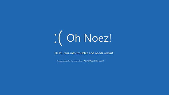 blå bakgrund med textöverlägg, Windows 8, Blue Screen of Death, typografi, blå bakgrund, blå, HD tapet HD wallpaper