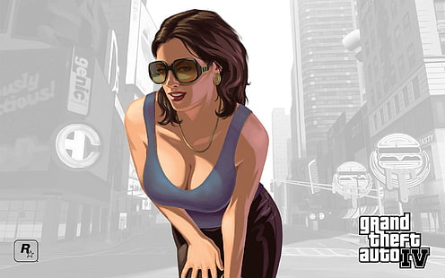 Grand Theft Auto IV Hot Babe, babe, grand, stöld, auto, spel, HD tapet HD wallpaper