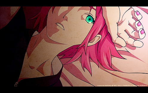 haruno sakura naruto shippuden rambut merah muda mata aqua gadis anime 1440x900 Anime Naruto HD Art, Naruto: Shippuden, Haruno Sakura, Wallpaper HD HD wallpaper