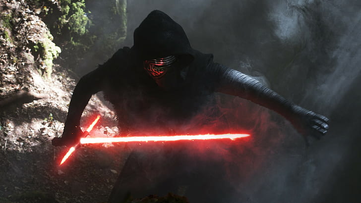خلفية Star Wars Kylo Ren ، حرب النجوم: The Force Awakens ، السيف الضوئي ، Kylo Ren، خلفية HD