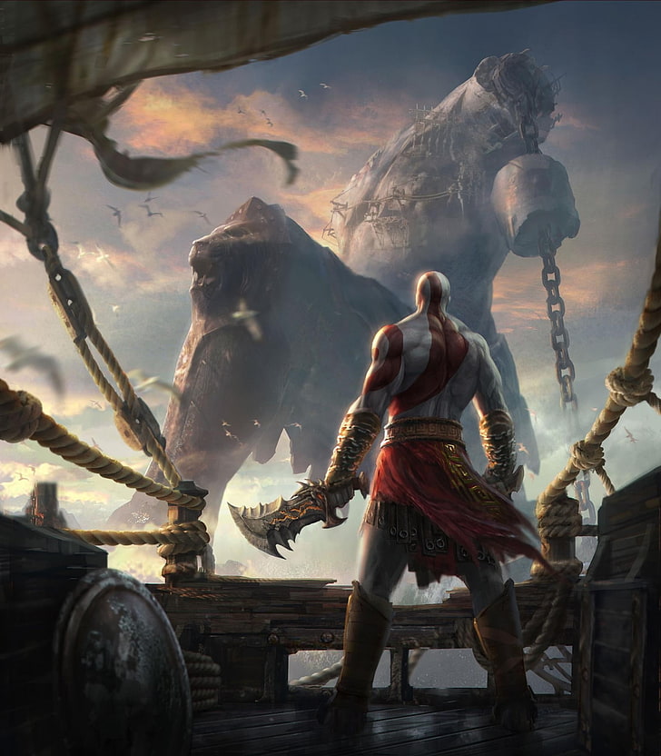 deus da guerra arte conceitual correntes arte lâminas kratos deus da guerra ascensão 1792x2048 Videogames Kratos HD Art, arte conceitual, God of War, HD papel de parede, papel de parede de celular