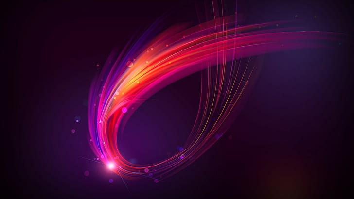 red and pink light illustration, abstract, HD wallpaper