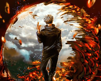 Jujutsu Kaisen, 애니메이션 소년, 애니메이션, Satoru Gojo, HD 배경 화면 HD wallpaper