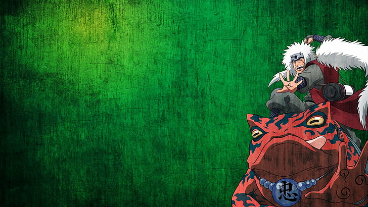Anime, fondo, muchachos, ranas, verde, jiraiya, naruto, shippuden,  yoshairo, Fondo de pantalla HD | Wallpaperbetter