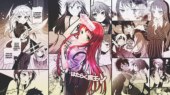 Hataraku Maou-sama!, anime girls, Yusa Emi, HD wallpaper HD wallpaper