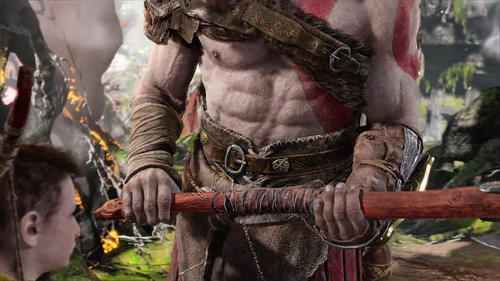 God of War, Kratos, videojuegos, God of War (2018), Fondo de pantalla HD