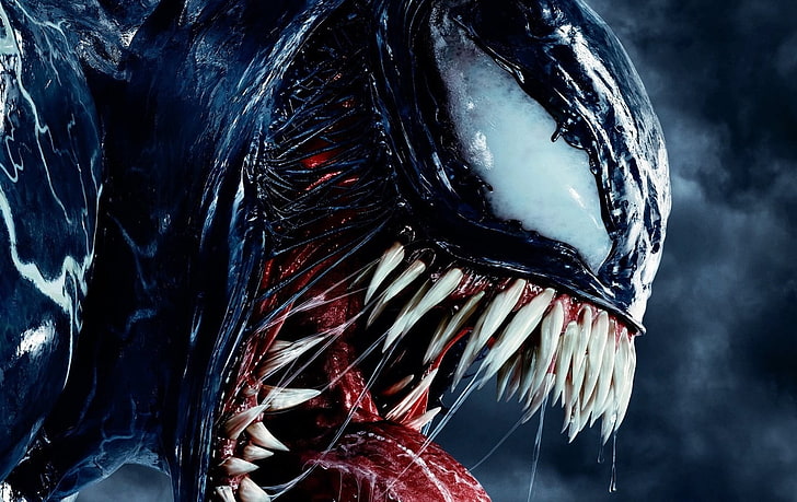 Marvel Venom, Venom, Marvel Comics, Simbionte, dientes, Fondo de pantalla HD