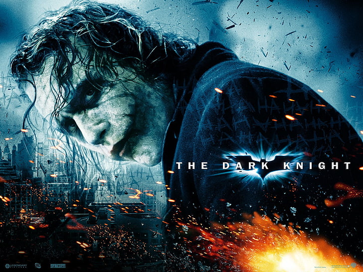 Poster film The Dark Knight, Batman, The Dark Knight, Joker, Wallpaper HD